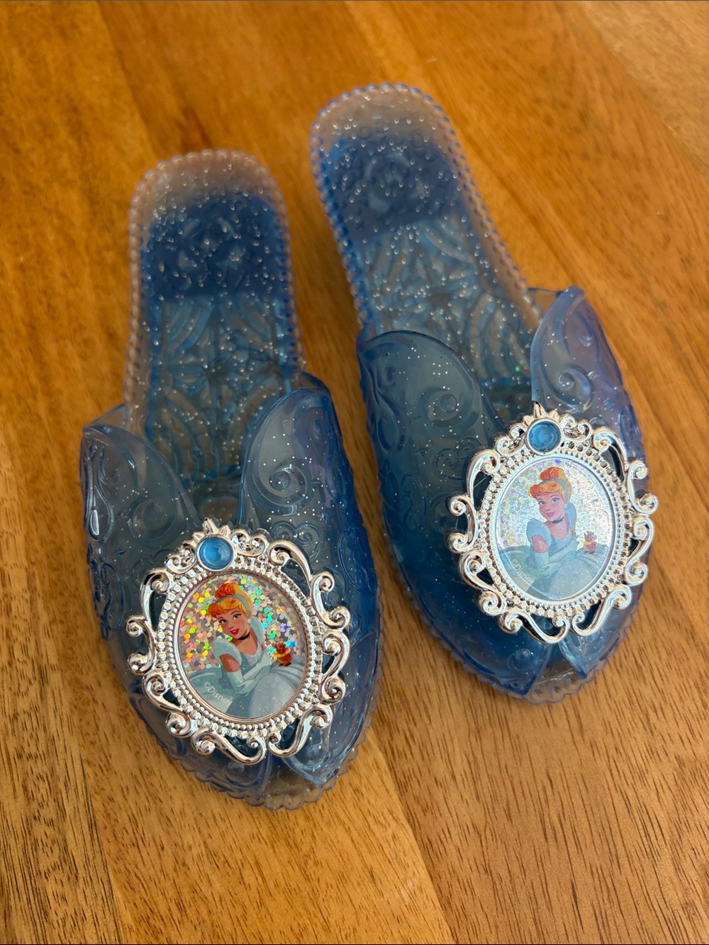Target Blue Cinderella Jelly Slip-On Sandals for Kids
